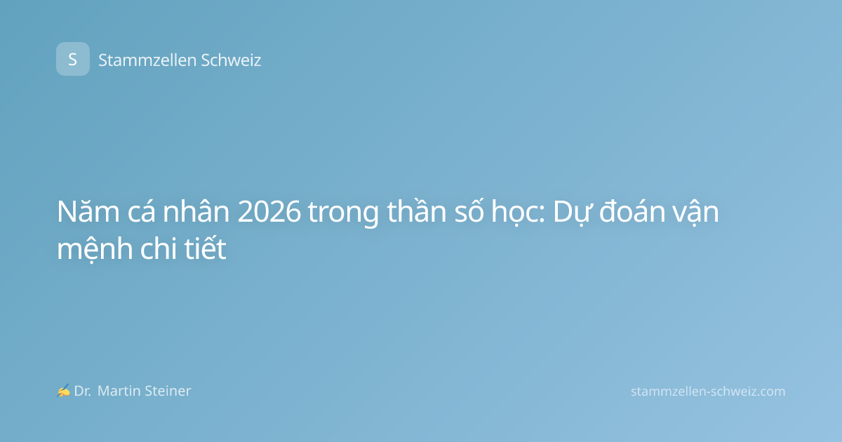 Năm cá nhân 2026 trong thần số học: Dự đoán vận mệnh chi tiết