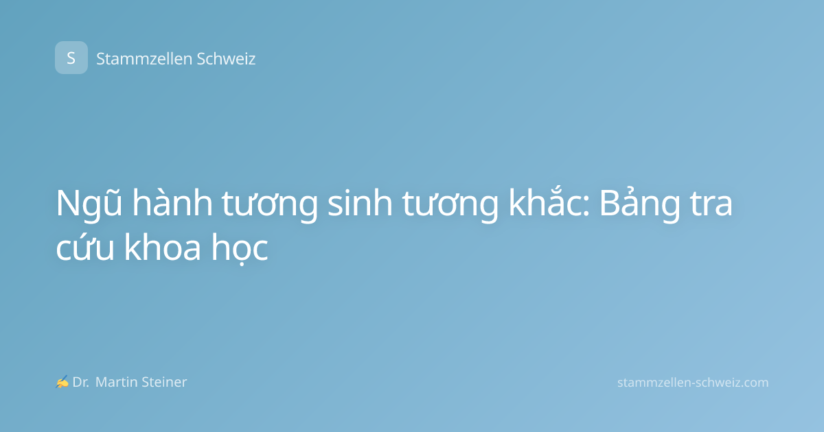 Ngũ hành tương sinh tương khắc: Bảng tra cứu khoa học