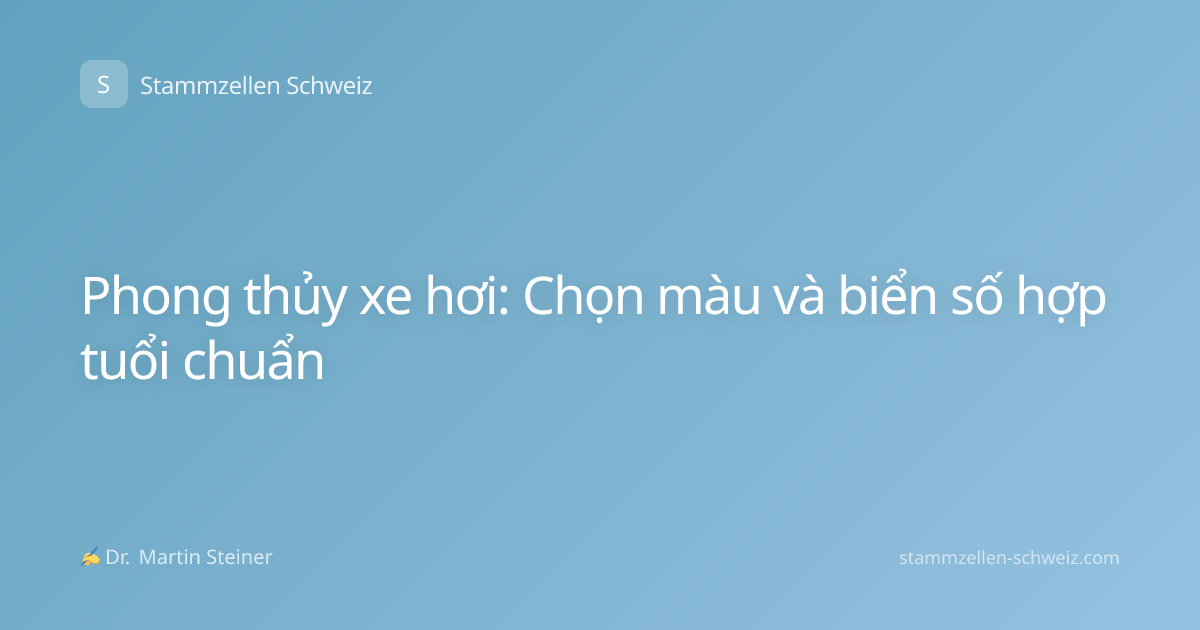 Phong thủy xe hơi: Chọn màu và biển số hợp tuổi chuẩn