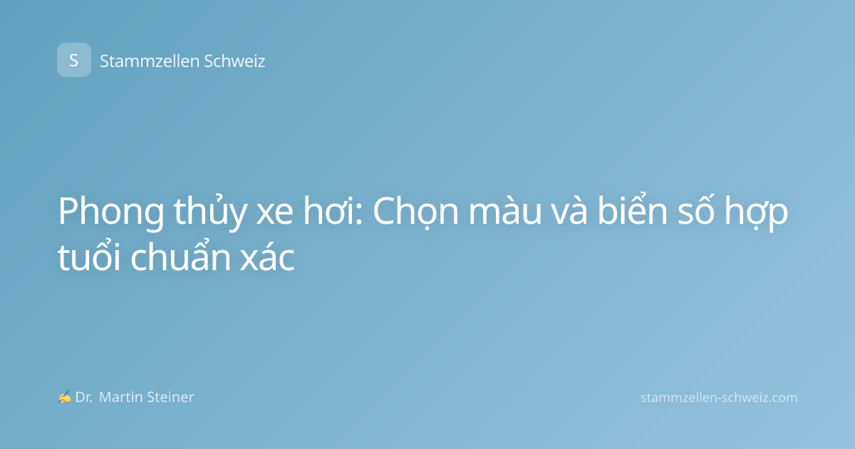 Phong thủy xe hơi: Chọn màu và biển số hợp tuổi chuẩn xác